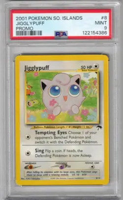 2001 POKEMON SOUTHERN ISLANDS PROMO #8 JIGGLYPUFF PSA 9 NEW SLAB !!! - Image 1