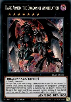Dark Armed, the Dragon of Annihilation-Secret Rare - 1st Edition - BLAR-EN050... - Image 1