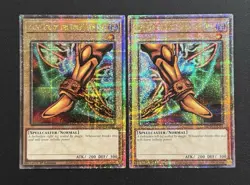2024 YUGIOH MP24 QCR SECRET RARE RIGHT AND LEFT LEG OF EXODIA NM SET - Image 1