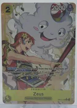 One Piece A Fist Of Divine Speed Zeus Alt Art OP11-106 Rare English - Image 1
