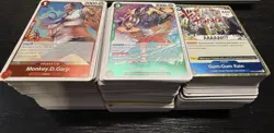 Lot of 300 Rare Holo Foil Rare One Piece OP01-05, OP10-11, 13-14, EB02 - Image 2