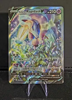 Pokemon TCG Galarian Rapidash V Chilling Reign Alternate Art 168/198 - NM/Mint - Image 1