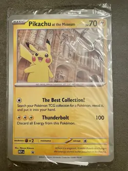 Pokemon TCG Pikachu At The Museum Jumbo Promo Natural History Museum Card sealed - Image 1