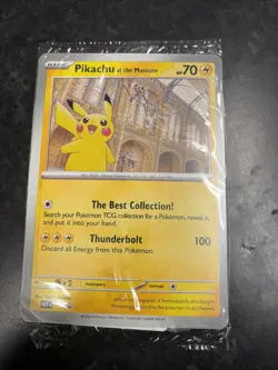 Pikachu At The Museum Pokemon TCG Jumbo Card SEALED Brand New MEP Promo - Image 1