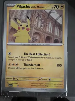 Pikachu At The Museum Sealed Promo Jumbo Card - Pokemon TCG - Promo Card - Image 1