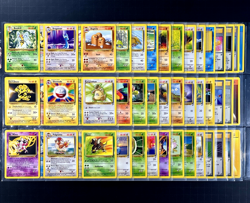 2000 Pokemon BASE SET 2 Edition COMPLETE Non Holo Cards Lot #21-130 Rare WotC NM - Image 1