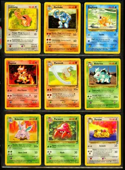 2000 Pokemon BASE SET 2 Edition COMPLETE Non Holo Cards Lot #21-130 Rare WotC NM - Image 5