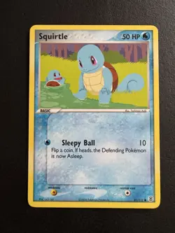 Squirtle 82/112 EX FireRed LeafGreen Common Pokemon Card 2004 English NEAR MINT! - Image 1