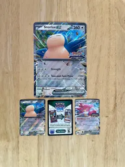 Pokemon TCG Snorlax EX Stamped Promo & Blissey EX Stamped Promo Cards + Jumbo NM - Image 1