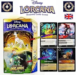 LORCANA TCG - Into the Inklands STARTER DECK SEALED NEW + 4 PROMO CARDS - Image 1