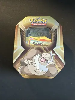 100+ Pokemon Card Lot W/ Slaking Tin, Coins, Dice - Image 1