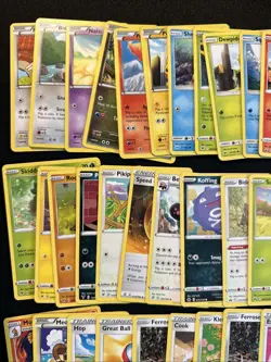 100+ Pokemon Card Lot W/ Slaking Tin, Coins, Dice - Image 4