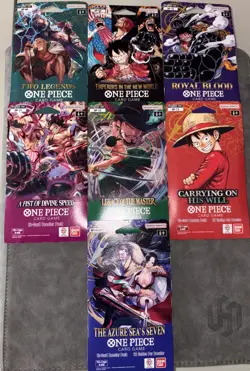 One Piece Card Game: OP-08 To OP-14 Complete Art Set, Sleeved Booster Packs - Image 1