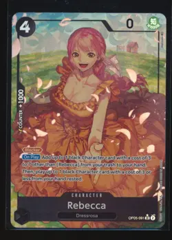 2023 One Piece Card Game Rebecca Op05 Awakening Of The New Era GEM MINT - Image 1