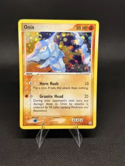 Onix 69/109 Team Rocket Returns Stamped Reverse Holo Pokemon Card 2004 LP - Image 1