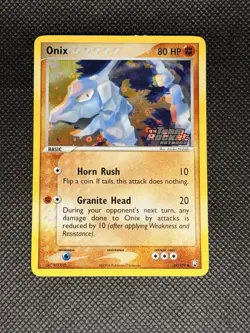 Onix 69/109 Team Rocket Returns Stamped Reverse Holo Pokemon Card 2004 LP - Image 3