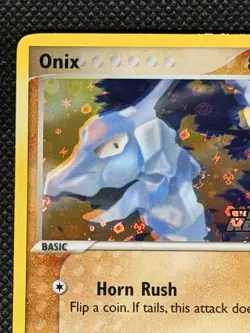 Onix 69/109 Team Rocket Returns Stamped Reverse Holo Pokemon Card 2004 LP - Image 4