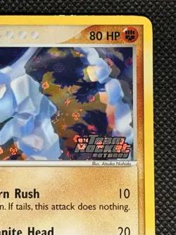 Onix 69/109 Team Rocket Returns Stamped Reverse Holo Pokemon Card 2004 LP - Image 5