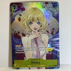 One Piece Card Game TCG Stussy OP13-110 Alt Art M/NM Condition - Image 1