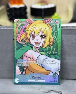 One Piece Card Game Carrot OP08-021 Preconstructed Green Leader Deck - Image 1