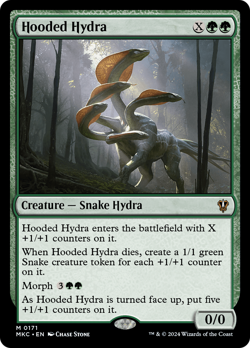 Hooded Hydra #171 | Near Mint | Murders at Karlov Manor MKC Magic MTG - Image 1