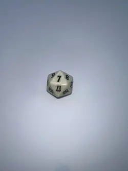 Magic the Gathering Beatdown Black Lotus White Spindown Dice - Image 3