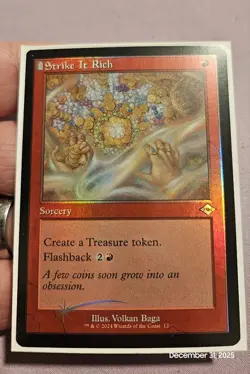 🔥 MTG - Strike It Rich - FOIL MH2 Timeshifts Retro Frame #12 M/NM Beauty! 🔥 - Image 1