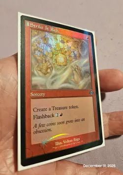 🔥 MTG - Strike It Rich - FOIL MH2 Timeshifts Retro Frame #12 M/NM Beauty! 🔥 - Image 2