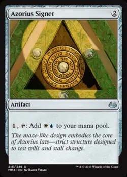 Mint/Near-Mint, English - 1 x MTG Azorius Signet - Foil Modern Masters 2017 - Image 1