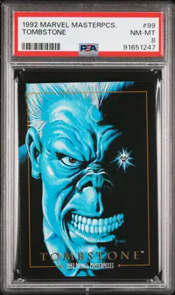 1992 MARVEL MASTERPIECES #99 TOMBSTONE PSA 8 - Image 1