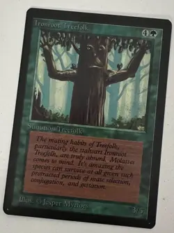 Magic the Gathering MTG Beta Ironroot Treefolk NM (Beta Bob) - Image 1