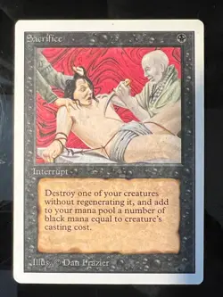 Magic the Gathering MTG Unlimited Sacrifice LP (Beta Bob) - Image 1