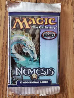 MAGIC THE GATHERING Lot of Three (3) NEMESIS Factory Sealed Booster Packs +BONUS - Image 2