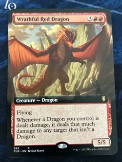 Wrathful Red Dragon (Extended Art) Commander Legends: Battle for Baldur's Gate - Image 1