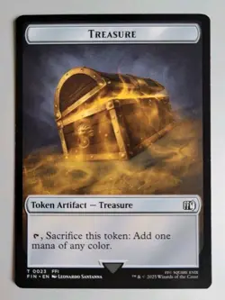 MTG - Final Fantasy: Hero (0009) Treasure (0023) - Token - Near Mint - Image 2
