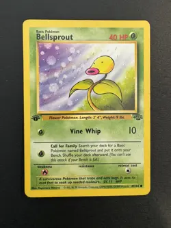 Pokemon TCG Bellsprout Jungle 49/64 Regular 1st Edition Common Near Mint - Image 1