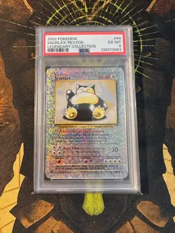 Pokemon Snorlax 64/110 Legendary Collection Reverse Holo PSA 6 - Image 1