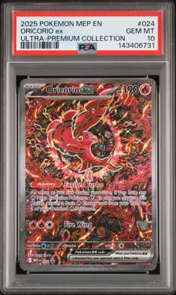 2025 POKEMON MEP PROMO ULTRA-PREMIUM COLLECTION #024 ORICORIO EX PSA 10 - Image 1