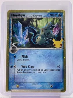 MIMIKYU 2021 POKEMON CELEBRATIONS CLASSIC BLACK STAR PROMO #SWSH136 Q4339 - Image 1