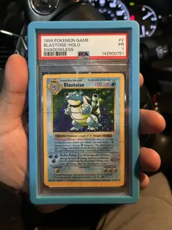 1999 POKEMON TCG BASE SET SHADOWLESS 2 BLASTOISE HOLO rare PSA 1 vintage WOTC - Image 1