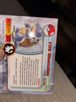 Pokemon Topps Blastoise #09 1999 Topps TV Animation Edition Non Holo #troy - Image 5