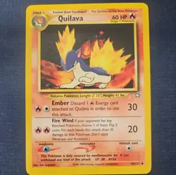 Pokemon TCG Quilava 46/111 Unlimited Neo Genesis LP - Image 1