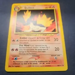 Pokemon TCG Quilava 46/111 Unlimited Neo Genesis LP - Image 2