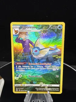 2022 Pokemon TCG SWSH Brilliant Stars Trainer Gallery Vaporeon Holo TG02/TG30 - Image 1