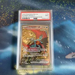 Roaring Moon EX 162/131 SIR 2025 Pokemon Prismatic Evolutions PSA 9 Mint - Image 1
