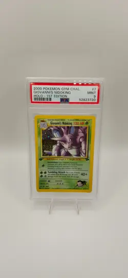 PSA 9 Giovanni’s Nidoking 1st Edition Holo - Gym Challenge 7/132 - WOTC Vintage - Image 3