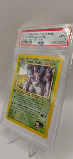 PSA 9 Giovanni’s Nidoking 1st Edition Holo - Gym Challenge 7/132 - WOTC Vintage - Image 5