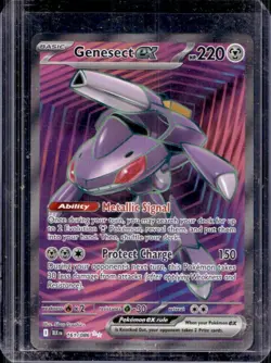 2025 Pokemon Black Bolt Genesect ex Ultra Rare #161/086 - Image 1