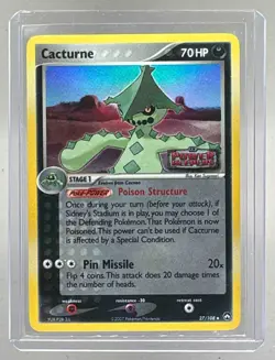 Cacturne 2007 Pokemon EX Power Keepers #27 Reverse Holo - Image 1