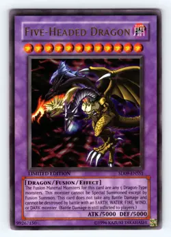 Yugioh Five-Headed Dragon SD09-ENSS1 Ultra Rare - NM 💎 - Image 1